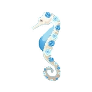 Floral Wedding Seahorse